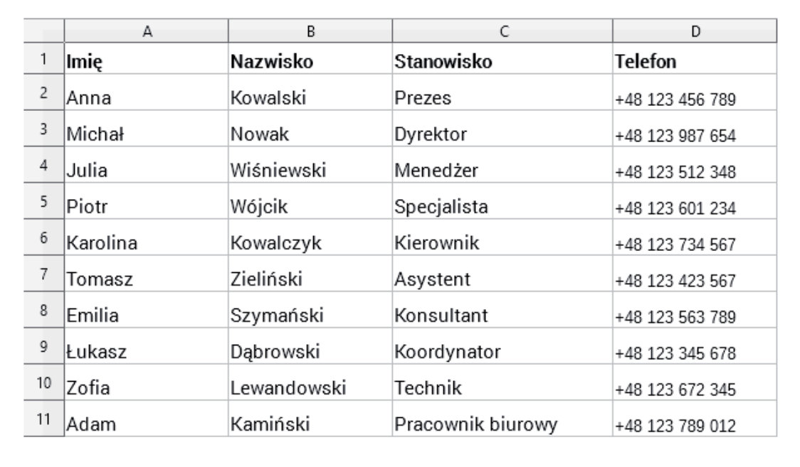 Jak przygotować plik z bazą danych do personalizacji