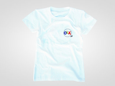 Druk cyfrowy DTG na koszulkach dla OLX.pl