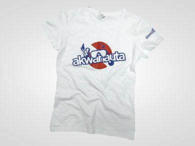 Sitodruk na koszulkach bawełnianych dla akwanauta.com.pl