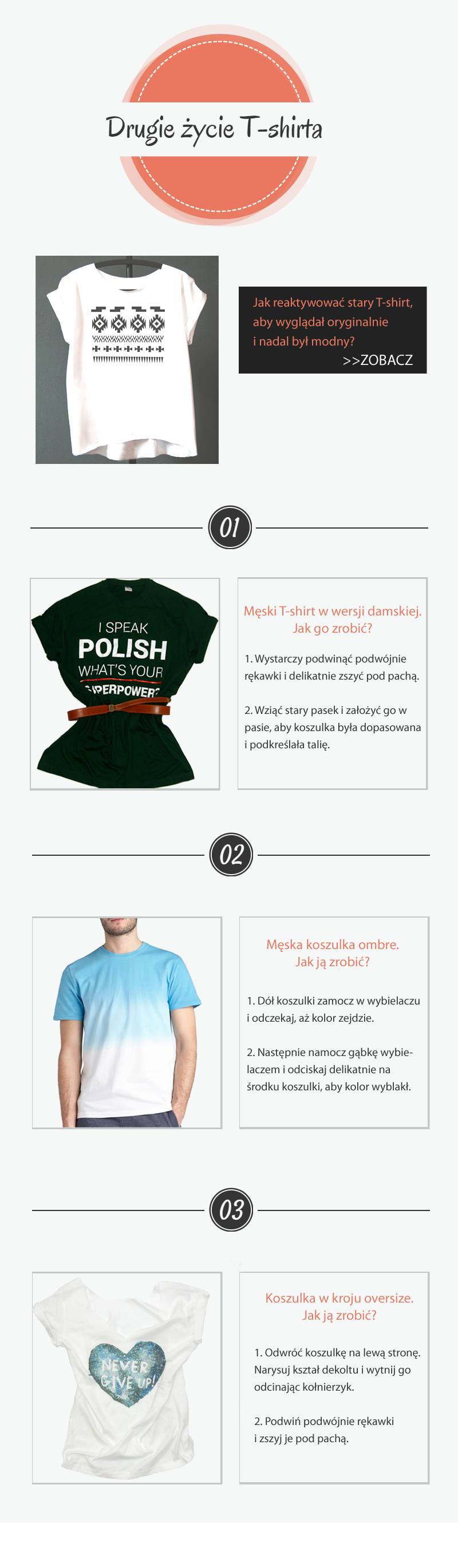 Wykorzystanie starych T-shirtów