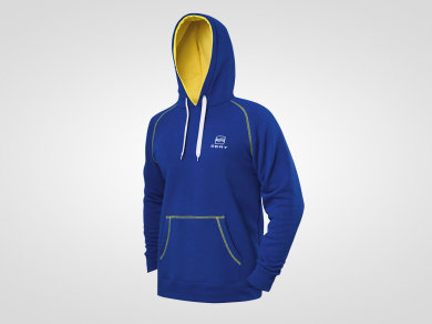 Bluza bawełniana kangurka szyta na zamówienie z haftowanym logo