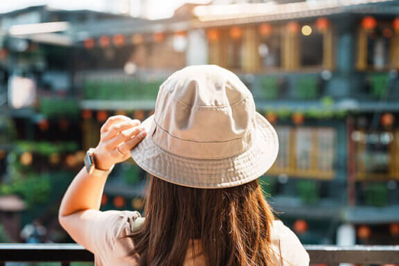 Kapelusz bucket hat z oryginalnym nadrukiem
